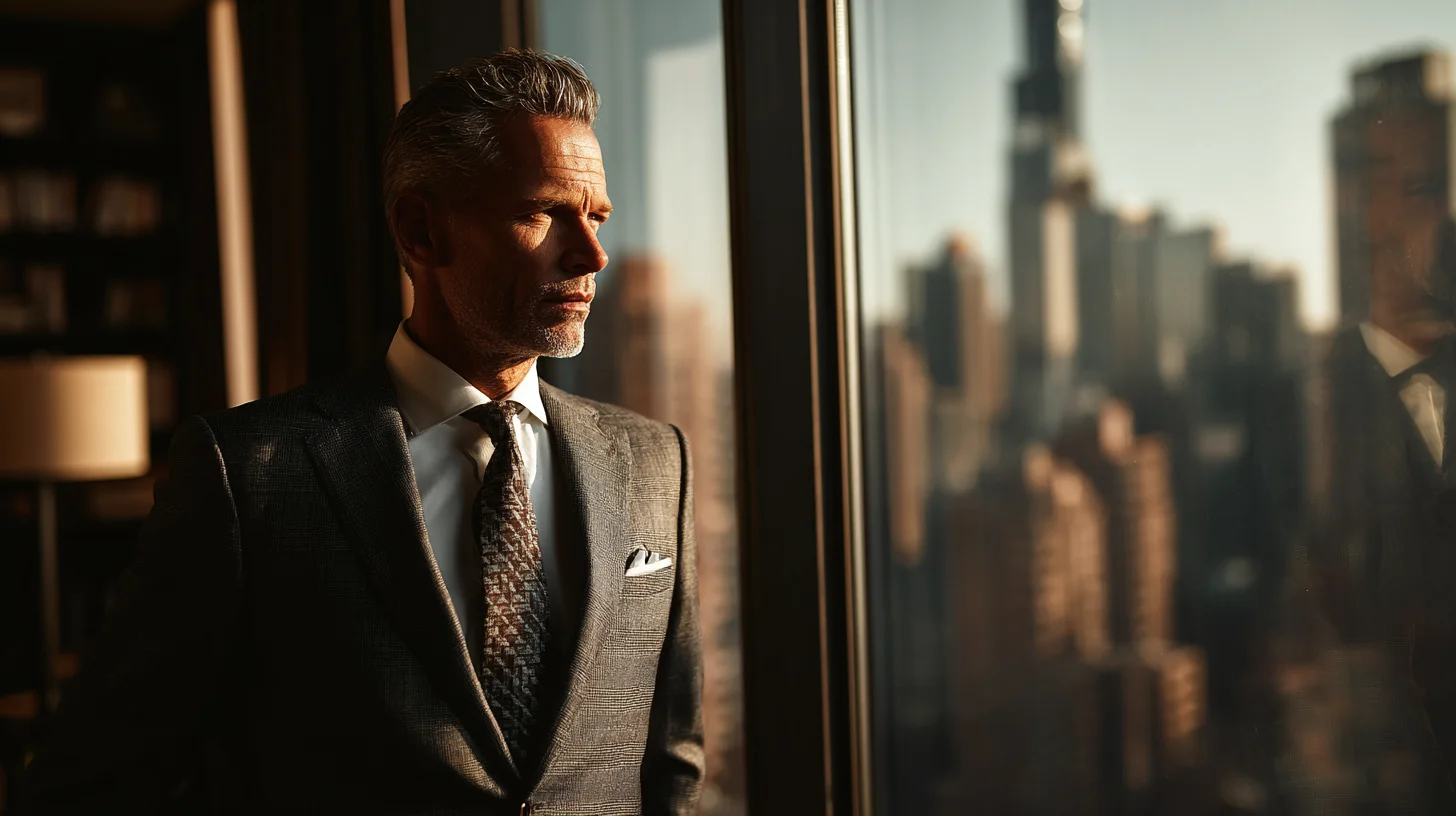 Executive search professional overlooking city — Augtal for executive search